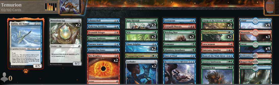 Welp...drafted it again. However this time Yorion didnt arrive until Pack 3. But this was still good enough for a 2-1!  #MTGIkoria