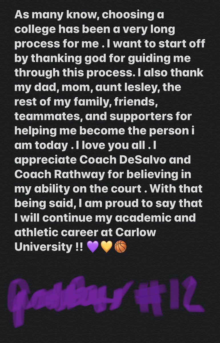 jadarae01's tweet photo. committed . 🏀💜 @CarlowWBB https://t.co/pnncFKNnn8