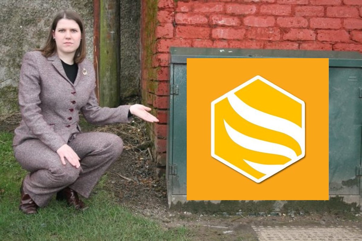 Jo Swinson Pointing at Things tweet media