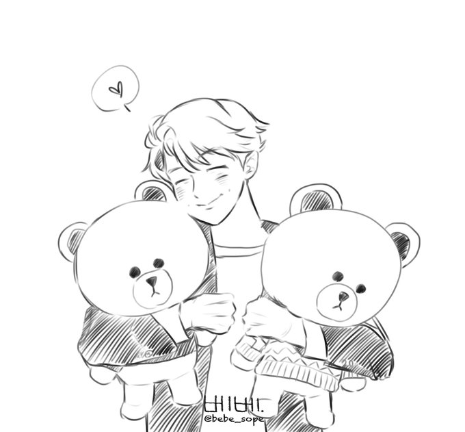 Namjoon's baby bears 