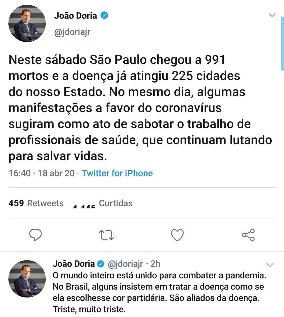 RafaelFontana's tweet photo. PAULISTAS, 1 minuto de vossa atenção:
A perda de contato com a realidade, de quem se cerca apenas de bajuladores e oportunistas, configura um traço de todo ditador em gestação. https://t.co/zKosKS88Z2