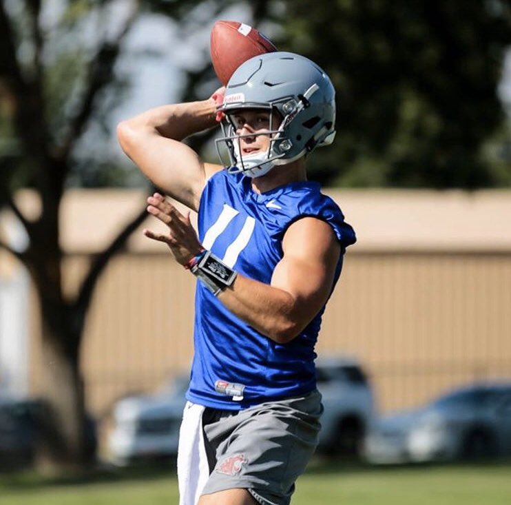 CougSportsNet's tweet photo. Cougar 2020 Spotlight: Redshirt Junior John Bledsoe

HS Stats: 6,908 pass yards, 82 pass TDs, 16 rush TDs

Skills: Tall, built QB with arm strength, favorable passing accuracy and scrambling skills

Awards: Oregon 5A First-Team All-State (Sr, Jr)

Follow: @johnbledsoe11 https://t.co/vYuXQC9QEa