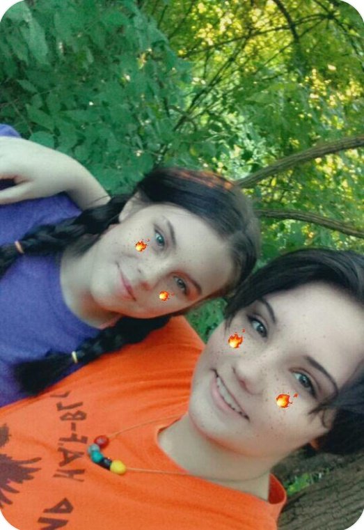 NicoPickens's tweet photo. Just your locial demigods Percy Jackson and Reyna Ramírez-Arellano exploring! 😝✌💙 4/16/2020 (this my aunt...shes 13) #LGBTQuarentine #PercyJackson https://t.co/5MwObmsMSX