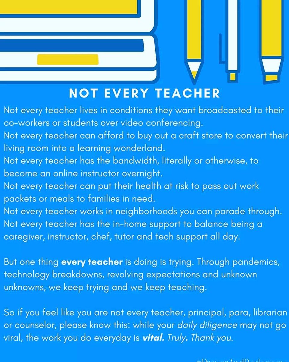msconstuble's tweet image. Teachers are amazing!!! Keep up the good work everyone!! #wecandoit #vvallinthistogether #distancelearning #virtualteaching