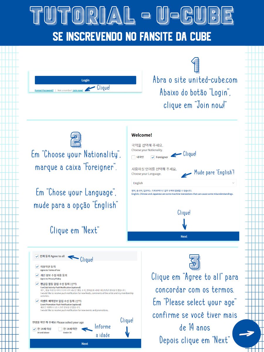 CentralPENTAGON's tweet photo. 💫 [ TUTORIAL ] U CUBE

Universe, recentemente a Cube extreou o site United Cube, com o intuito de aproximar os fãs internacionais de seus artistas em uma dinâmica similar ao do Fancafe, porém mais acessível. 

Aqui está um tutorial, cortesia da @StayNavyPTG 💜 https://t.co/I6w96hfD2D