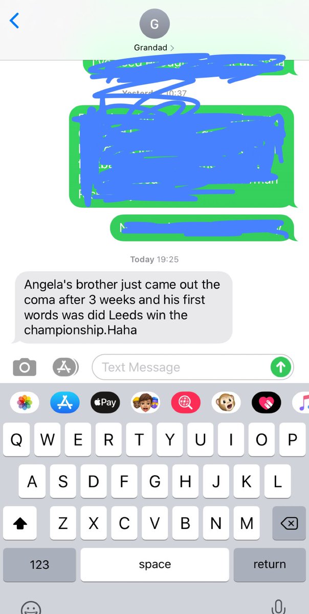 RyanHLUFC's tweet photo. Someone my grandad knows had Coronavirus and was in a coma and after 3 weeks this was their 1st words 😂😂 https://t.co/WEmF3sEhWv