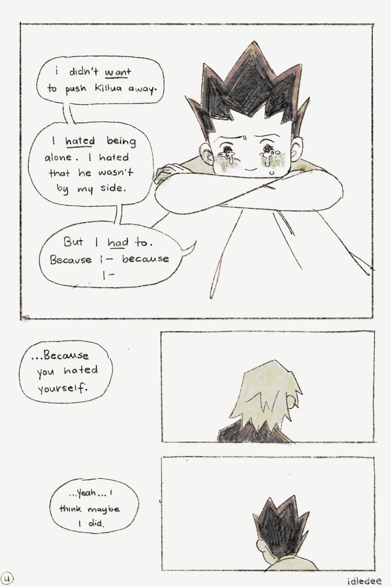 kind of ooc, but i keep thinking about what couldve happened if kurapika picked up the phone ? 1/2