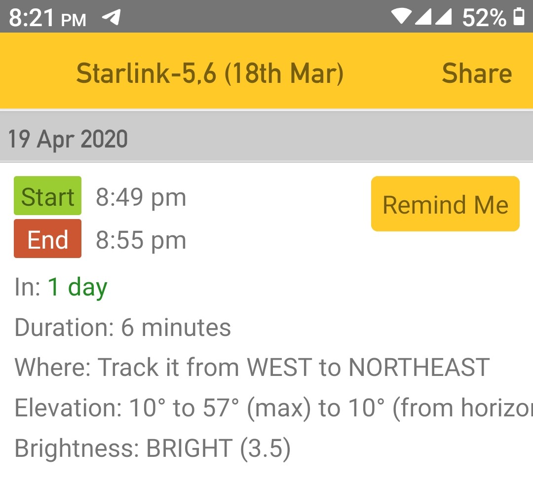 Najava za sutra, ko hoće da posmatra konvoj satelita: