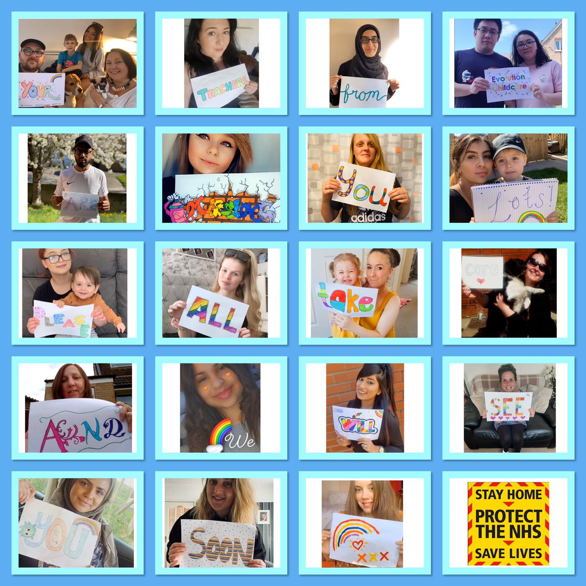 A little message from the whole team. Share it with your little ones and let us know what they think. 

We really are missing you all so very much. Stay safe, 
 
Love from all of us at Evolution Childcare, #Blackburn xxxxx <a href="/EvoCCFranchise/">Evolution Childcare Franchise</a> <a href="/SueJones19/">Sue Jones</a> <a href="/RobjonesLFC2/">Rob Jones</a> <a href="/lin_lori/">Lori Lin</a>