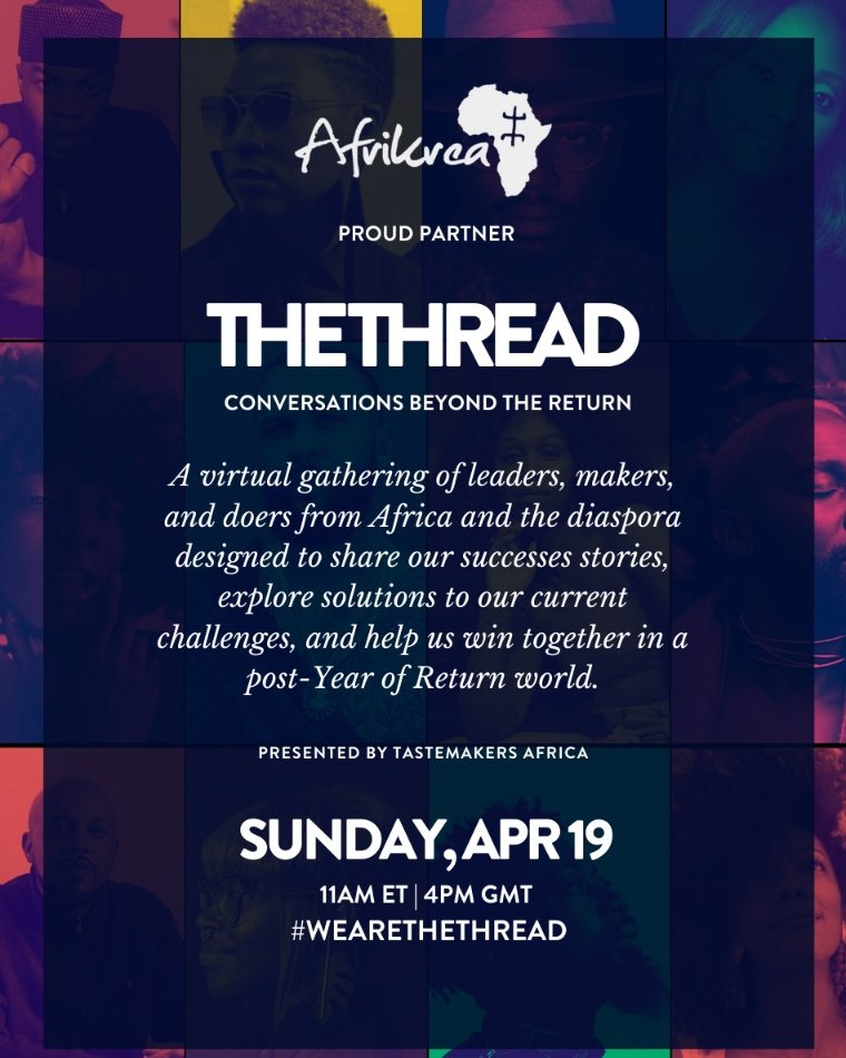 Anka_africa's tweet image. April,29th 2020! 
#TheThread: Conversations Beyond The Return | Vol. 3 
A live session not to be missed!
@afrikrea is a proud sponsor, presented by @TstmkrsAfrica 
More info 👉🏿 hopin.to/events/the-thr…