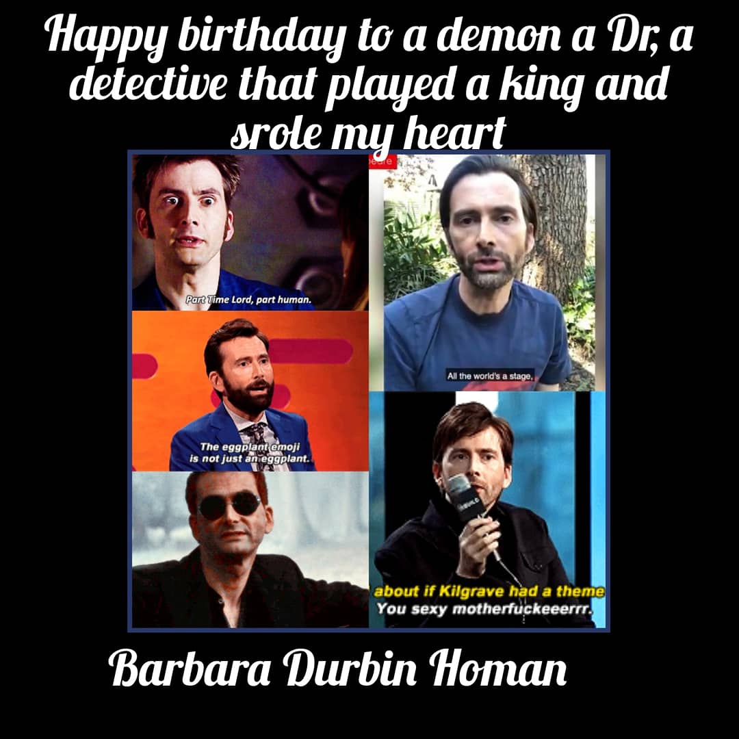 51Soho's tweet photo. Happy birthday to David Tennant. @georgiaEtennant give this wonderful man a huge hug and happy birthday from all his fans from across his fandoms.

@georgiaEtennant #HappyBirthdayDavidTennant #GoodOmens #DrWho #cheerstotheworld @51Soho https://t.co/62e8olyZNL