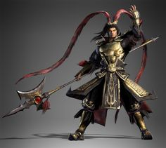 this general fighting pose remind me of someone in dynasty warrior who is it oh yeah its lubu