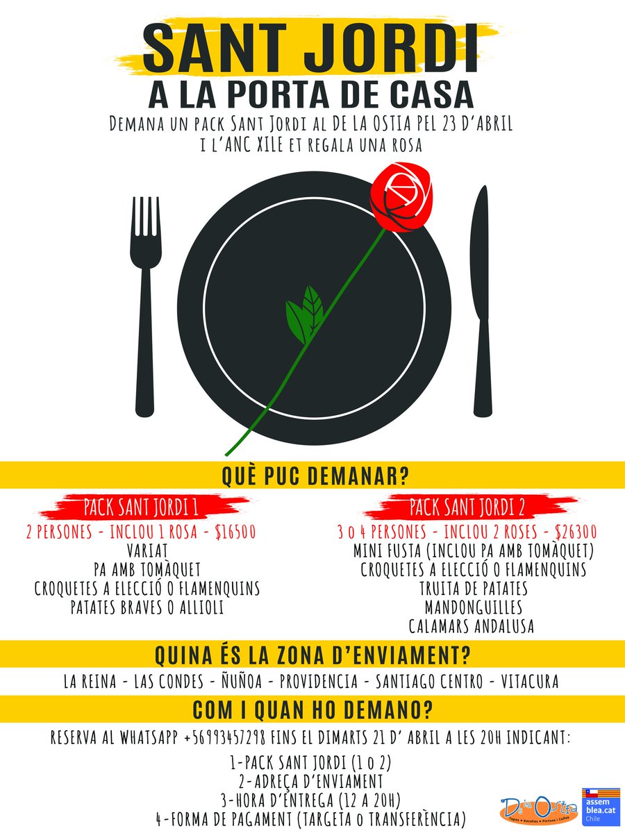 ANCXile's tweet photo. SANT JORDI A CASA! Aquest any no podrem celebrar Sant Jordi junts, però igualment volem formar part del teu dia. Llegeix amb atenció i reserva abans del dimarts 21. 🌹📚 #santjordiscl20 #SantJordiConfinat https://t.co/dVyIzjGrxJ