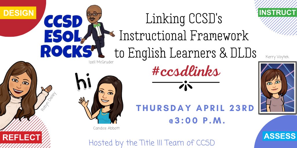 robyndaileyccsd's tweet photo. We hope you can join us to collaborate, learn, and grow together. @CcsdEsol @CCSD_PD @CherokeeSchools @voytekp @candice_ESOL https://t.co/HDS5VypcE8