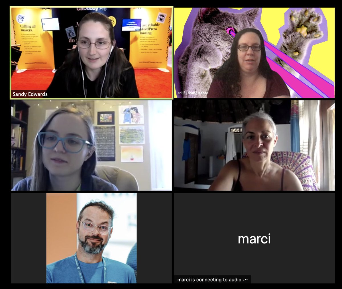 AmethystAnswers's tweet image. hanging out with the good folx @GoDaddyPro #MakersOfTheWeb #WCSCV