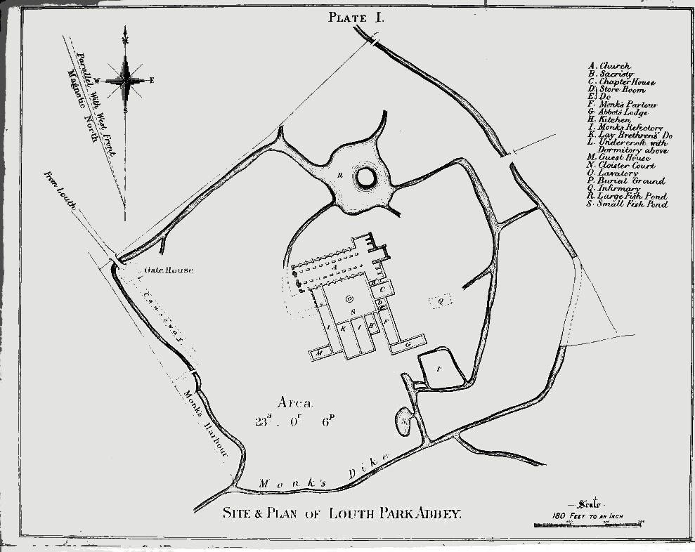 UNFINISHED BUSINESS!Last year after visiting Louth I tried to find Louth Park Abbey, the only major Cistercian house in Lincs other than Kirkstead, as the Pevsner description made it sound very exciting. Ended up at Louth Park farm. Just as well we didn't trespass there, eh