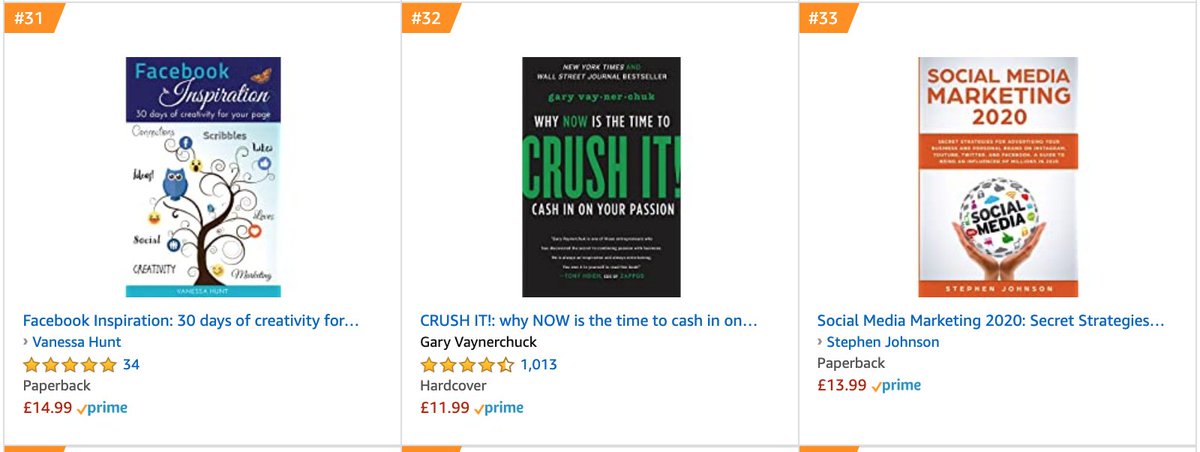 Trainer_CRM's tweet photo. Can't say it wasn't a nice surprise to see #FacebookInspiration a spot ahead of @garyvee's CRUSH IT! today - even if it's only for an hour 😋
#AmazonBestsellers #smallbusiness #sales #marketing
https://t.co/UmsJ8AmdS2 https://t.co/pFrBdRjdNd
