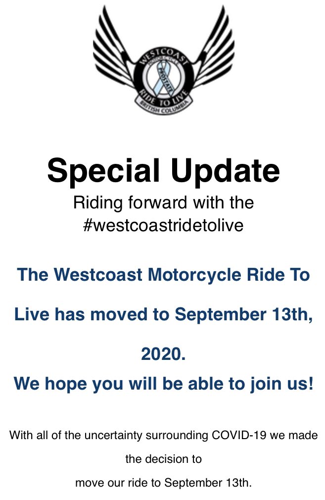 Ride To Live (@ridetolivebc) on Twitter photo 