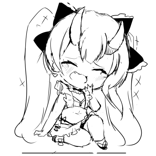 百鬼あやめ 「これでいきますかぁ・・・・
#百鬼絵巻 」|デデチのイラスト
