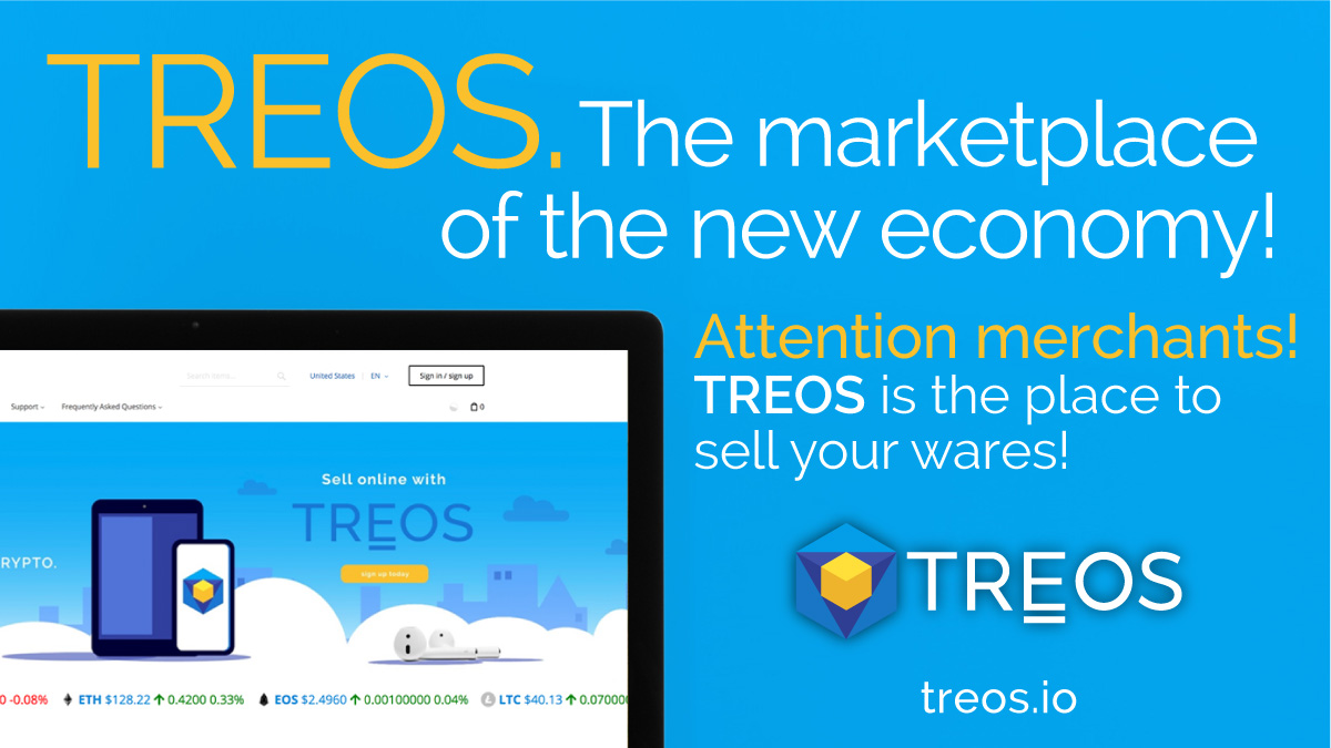 mdixon's tweet image. Attention Merchants everywhere - #TREOS is marketplace of the people, the best place to sell your goods and services. Sign up for free!

#TREOSMerchant #PeoplesMarketplace #StableToken $TRO $BNB $BTC $ETH $EOS $LTC $BCH
