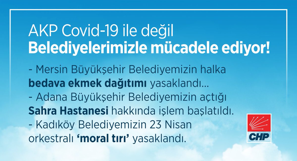 Millet geçim derdinde, gazeteciler içerde, mafyalar sokakta... AKP ise Covid-19 ile değil belediyelerimizle mücadele ediyor.