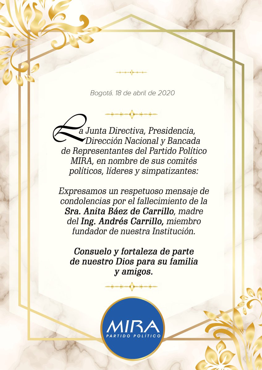 PartidoMIRA's tweet photo. Comunicado @PartidoMIRA: https://t.co/FxuctjWLiN