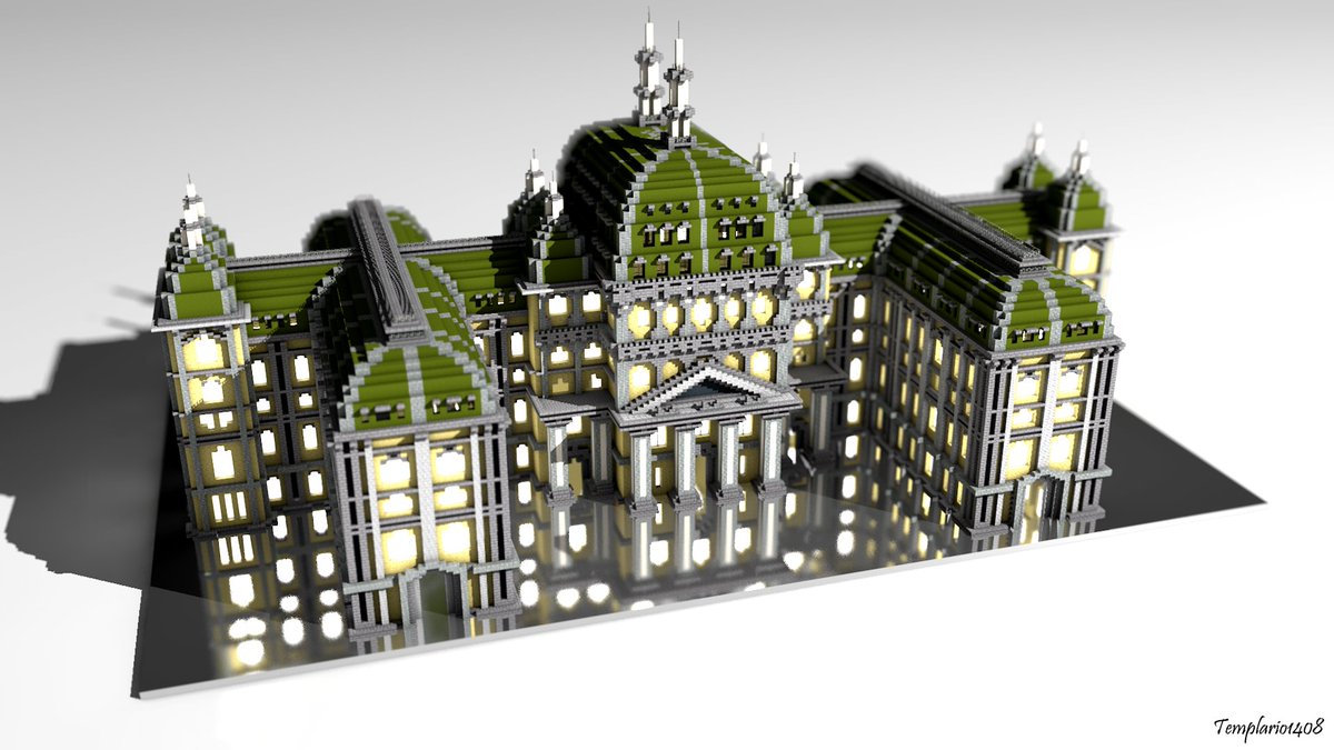 Palace de Dupont. New render made for browniescooter. Check it in PMC: planetminecraft.com/project/palace…
#Minecraft #Cinema4D #architecture