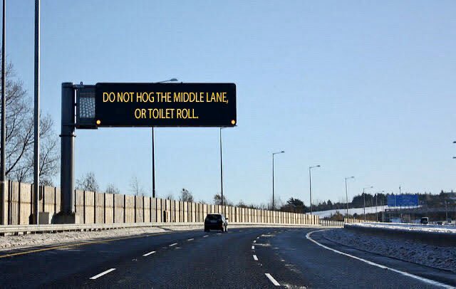 Not a sign we’ve seen before, but it seems to be appropriate...

#RoadSafety 

#StayHomeSaveLives
