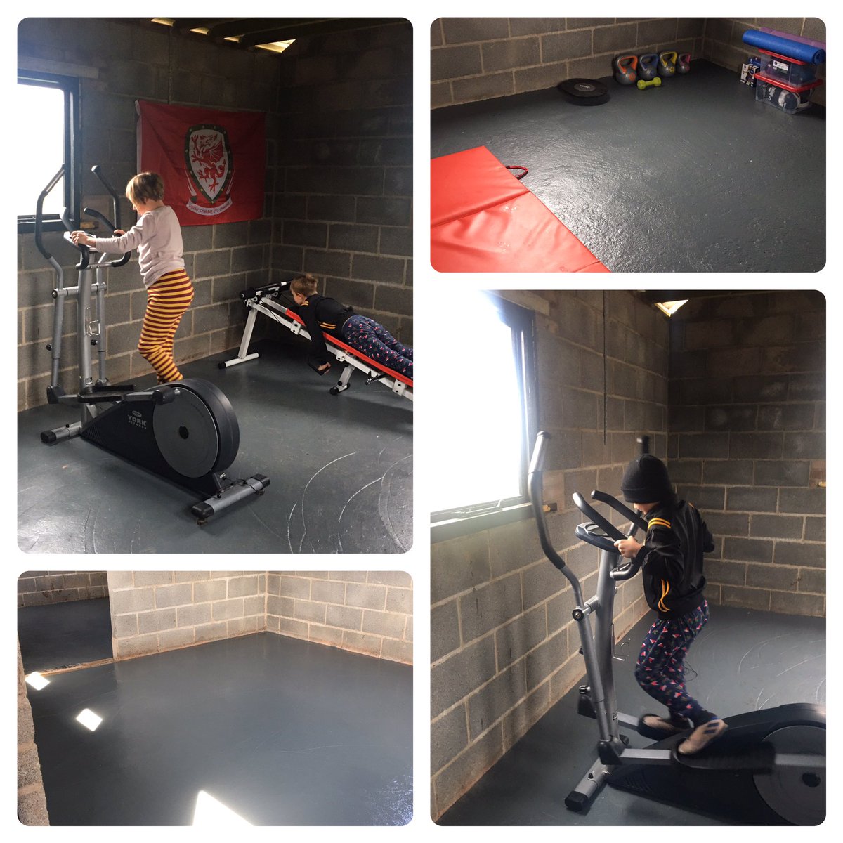 Operation gym fit-out complete! No excuses now. Will defo wait until post lock down to buy any equipment. Bet gumtree will be overrun! Now just got to get the kids off!
