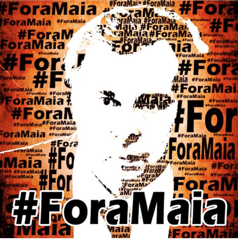 #ForaMaia #ForaMaiaJa  sua mala suja