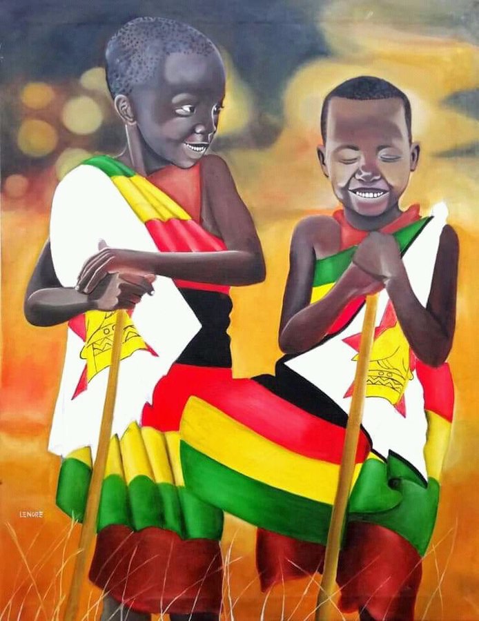 An amazing country with huge potential and beautiful people. Happy Independence #ZimAt40 Art by @ZimVisualArtist