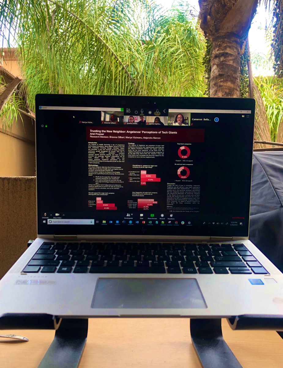 mariyav_phd's tweet photo. #LMUโs Undergraduate Research Symposium has moved online this year (naturally) - really excited to hear students discuss their posters! #studyla #research https://t.co/tD8gpOOnQo