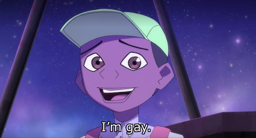 BovineBonita's tweet photo. So many cartoons have LGBTQ+ representation of all sorts nowadays and it really makes me happy :)

Shoutout to #Kipo which will forever be remembered for cleverly straightbaiting its audience and then outright having a main character say "I'm gay." https://t.co/fzFkEE4nrz