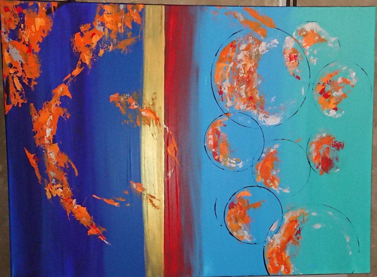 Fish and bubble
#abstractpainting #acrylicpainting