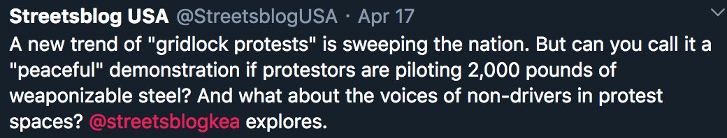 It is not a "peaceful" protest if white supremacists show up anywhere. White supremacy is inherently violent. It is astounding to me that that has been so painstakingly erased because car culture.