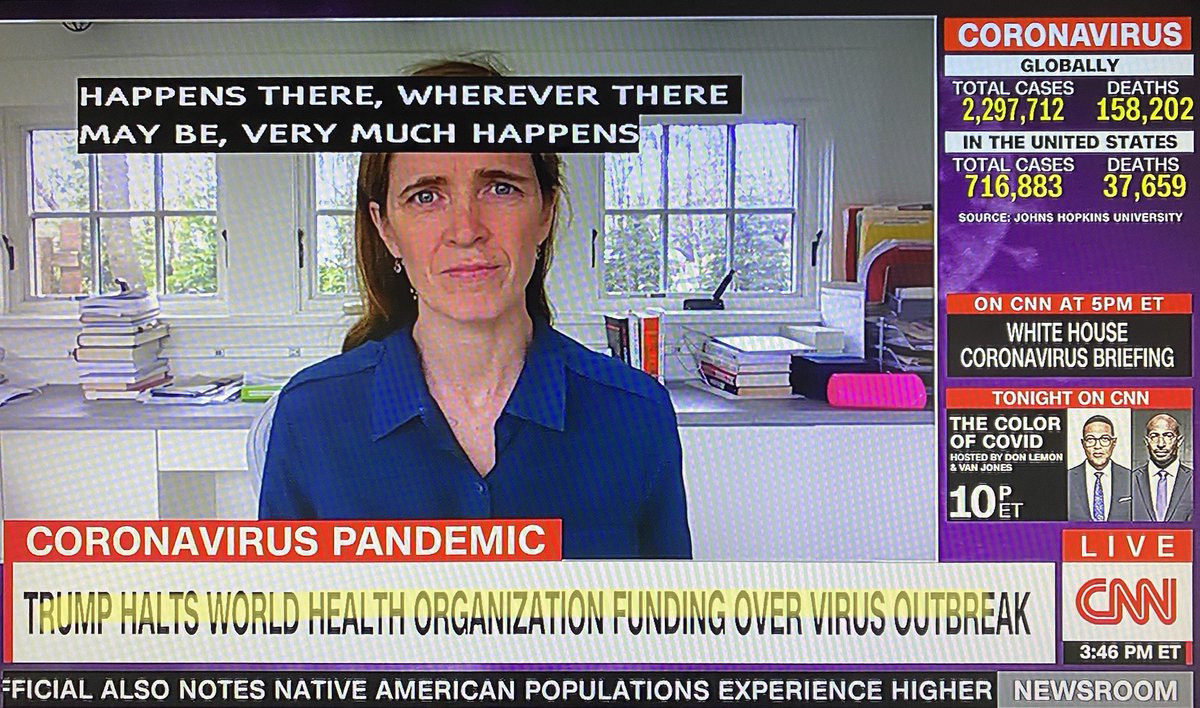 PS/ While typing this, CNN did a segment with the former UN Ambassador who led creation of a global coalition to fight Ebola. (highlighting mine)