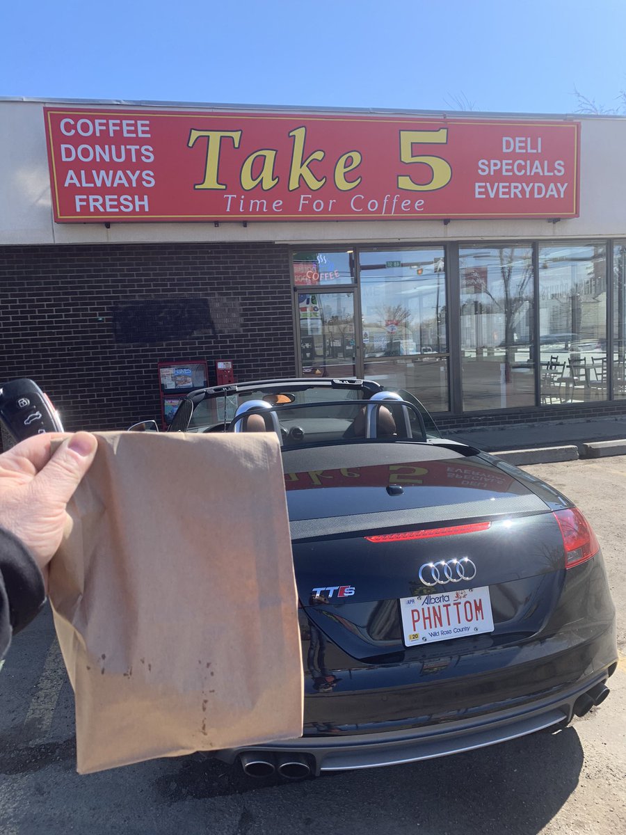 Bold_Design_Inc's tweet photo. #DiagonalChallenge. We challenge everyone to find a Small Buisness: cafe, restaurant, bakery or the like on the opposite corner of the city from where you live &amp; buy something. Today we supported Take 5 &amp; A Yah Mi Deh! #supportsmallbusiness #supportyeg https://t.co/2vqWRzknIW