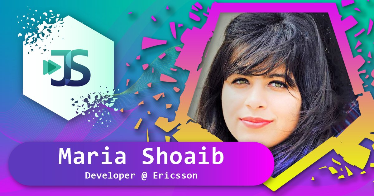 We are proud to announce that <a href="/mariashoaib01/">Maria Shoaib</a> will be speaking at JS VidCon!
jsvidcon.com
#virtualconference #javascript #Conference #React
