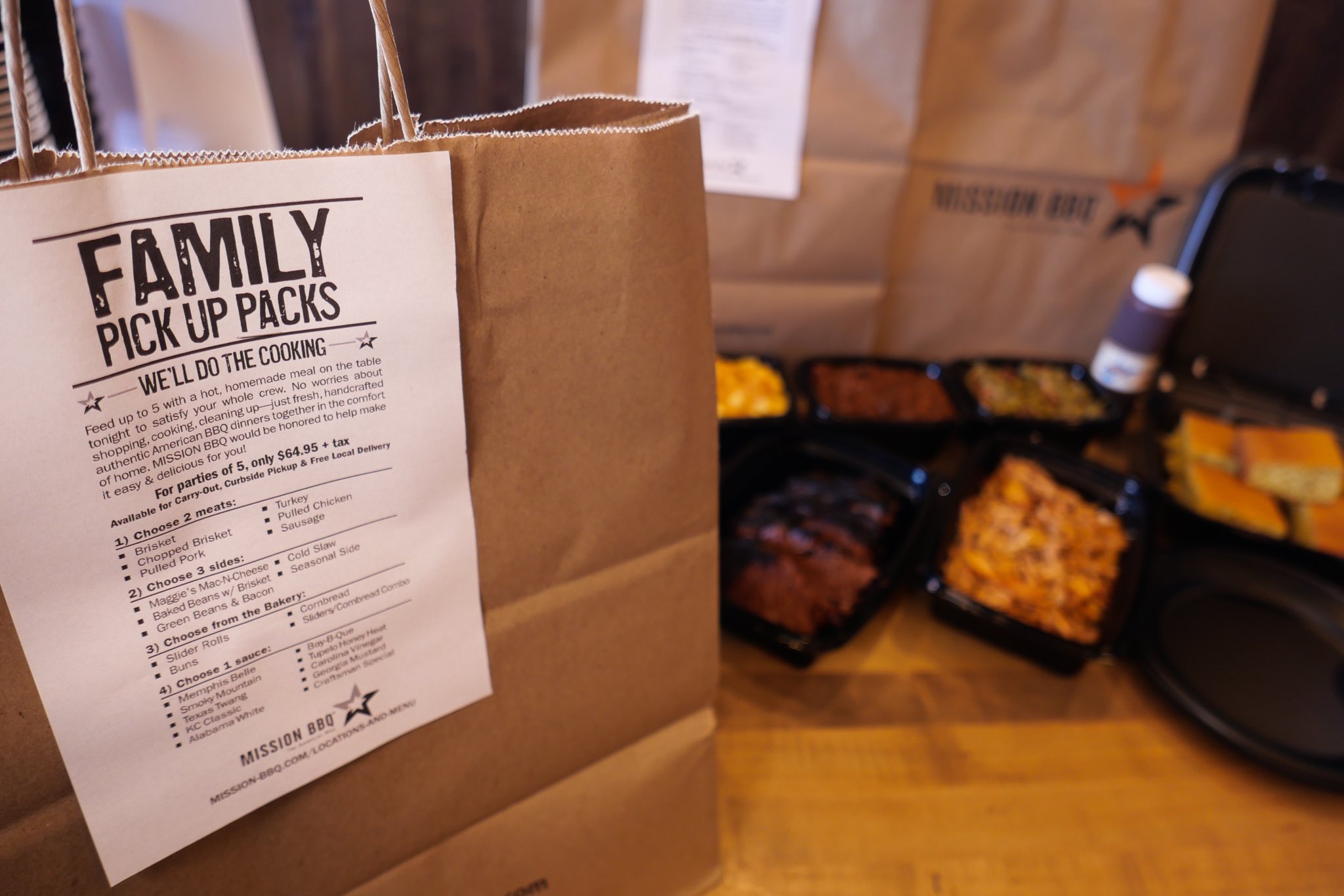 Mission bbq delivery outlet