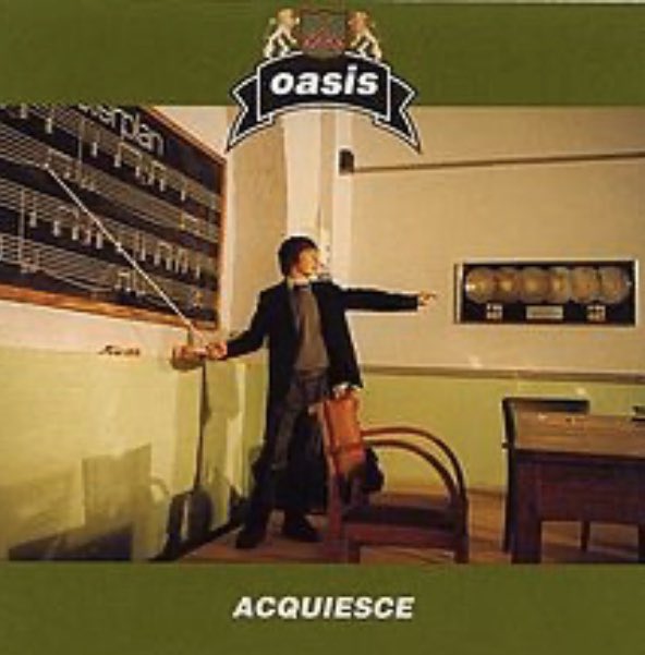 ListenUpMusic_'s tweet image. Acquiesce promo sleeve. #themasterplan @liamgallagher 🟡⚫️