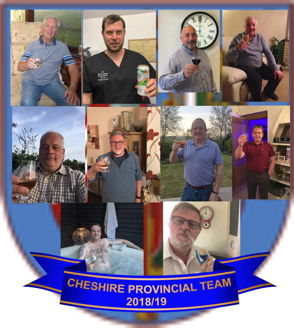CheshirePGL's tweet photo. Toast from the acting officers of 18-19:

“To everyone out there working hard to keep the country clean and safe in these torrid times” and “to absent brethren”
#cheshirefreemasons
#TimetoToast
@UGLE_GrandLodge https://t.co/e9zKi165TS