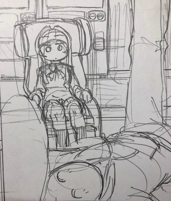 ほぼ一年ぶりの作画+高カロリーで進みが遅過ぎてキレながら描いてる 