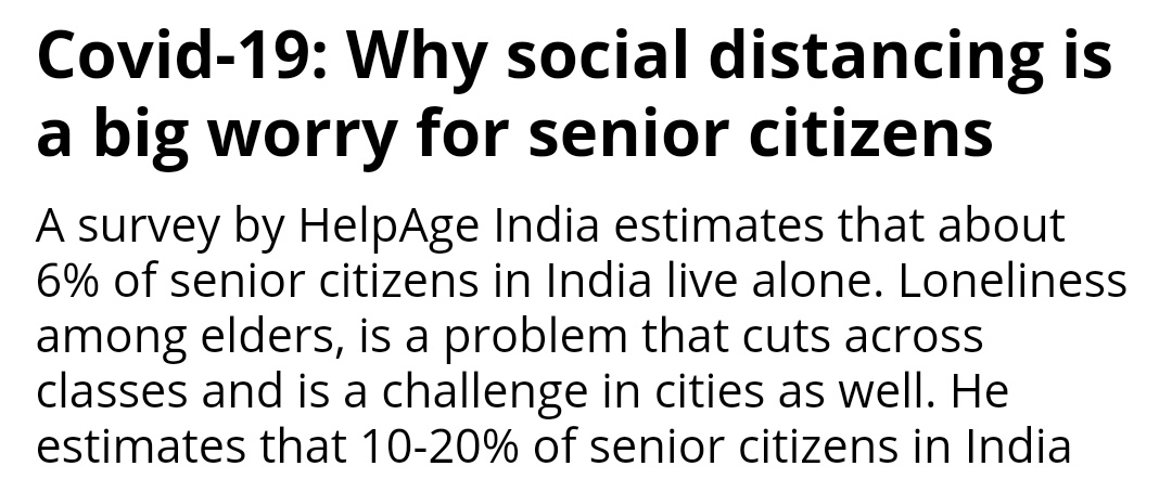 TheIndianDemoc2's tweet photo. The government should also pay attention to those people of our society who are more than 70 years of age and do not live with family. They cannot even go out without any vehicle to buy essential goods and medicines..
@PMOIndia #PMModi @RajGovOfficial https://t.co/ox828UW6py