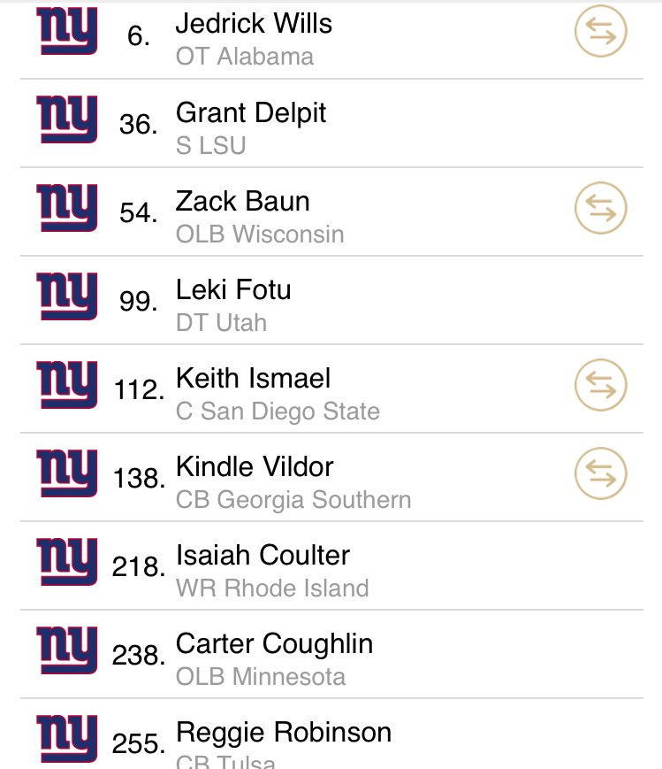 NYGiantsports's tweet photo. #MockDraftSaturday
Chega logo, Quinta-feira! https://t.co/AH1ihvNspo