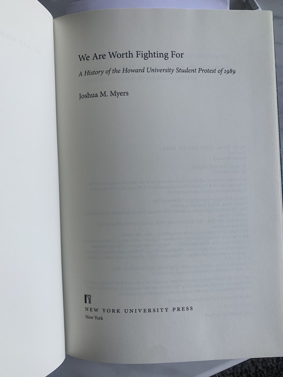 Peterman67's tweet photo. My copy of โWe Are Worth Fighting Forโ by @HowardU Prof. @ddhewty and published by @NYUpress came in the mail today.
Looking forward to this read! #HigherEdHistory https://t.co/DydnDaaY0R