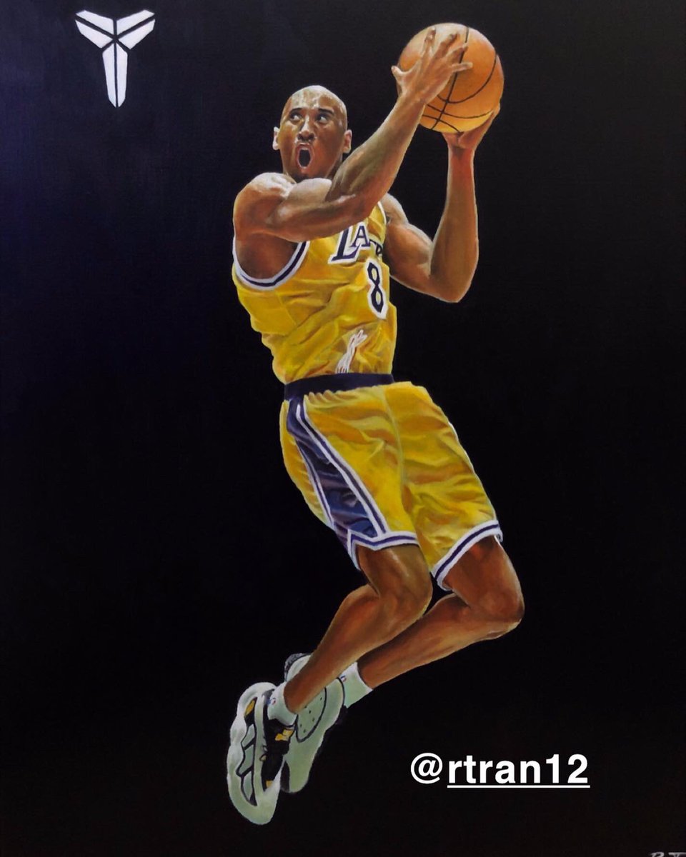 rtrann12's tweet photo. Kobe Bryant, a tribute to a true legend 💛💜 #RIP https://t.co/Tfz4kPutXi