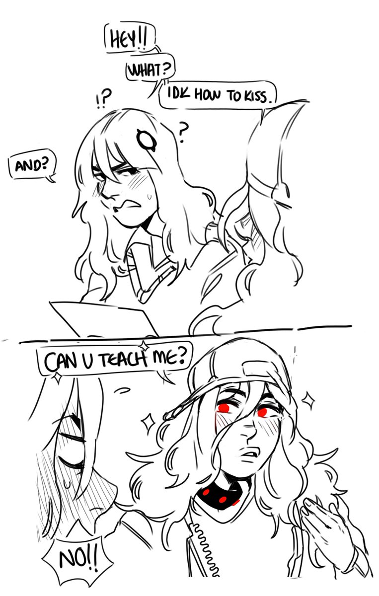 I admit they are my favorites 
??
#Doodles #digitalart #ocs  #characterart #yuri #WLW 