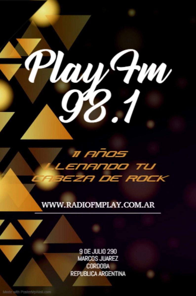 PLAYFM981's tweet photo. Cada vez más cerca de nuestros 12 años de vida https://t.co/4UKzSvPWJs