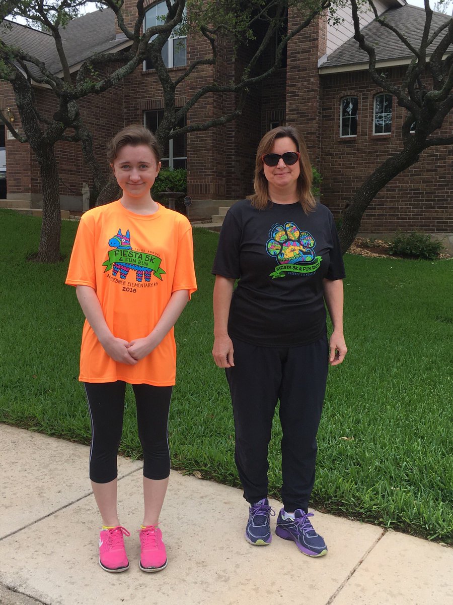 BRiley1st's tweet photo. #fiestafunrunfromhome #HuebnerFiesta5K #RootEdHuebner #neisdway @HuebnerHuskies https://t.co/ZgMQtHQJHq