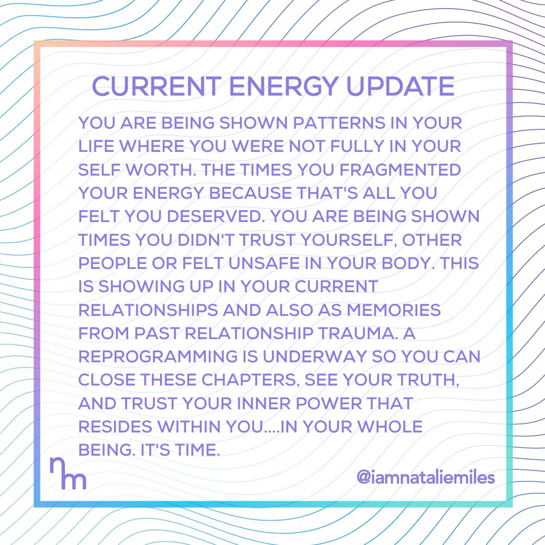Current energy update! A time to look at our self worth and where we fragmented our energy #energy #channeling